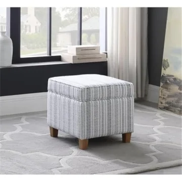 HomePop Classic Storage Ottoman with Lift-Off Lid