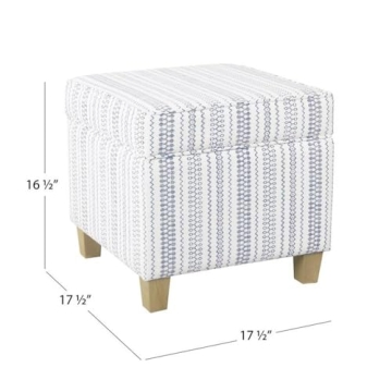 HomePop Classic Storage Ottoman with Lift-Off Lid