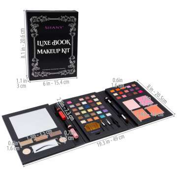 SHANY Luxe Book Makeup Set - Compact Beauty Essentials