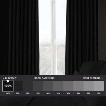 HPD Half Price Drapes Signature Velvet Thermal Blackout Curtains for Living Room 120 Inch Long (1 Pa...
