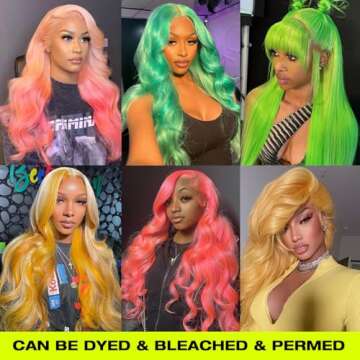 XFJT 613 13x6 Lace Front Wig Human Hair 613 Lace Front Wig Human Hair Body Wave Blonde Lace Front Wigs Human Hair for Women 200 Density Natural Hairline with Baby Hair(30Inch)