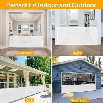180 Inch Retractable Baby Gates for Safety and Style