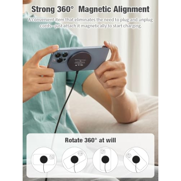 3-in-1 Magnetic Wireless Charging Pad with 15W Fast Charging for iPhone 12/13/14/15/16/17, Apple Wat...