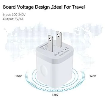 Wall Charger Adapter USB Charging Block, 5Pack Single Port USB Plug in Charger Cube Box Power Blocks Brick Charger Station Compatible with Samsung Galaxy A53 A13 A54 A20 S23 S22 S20 S21 A25