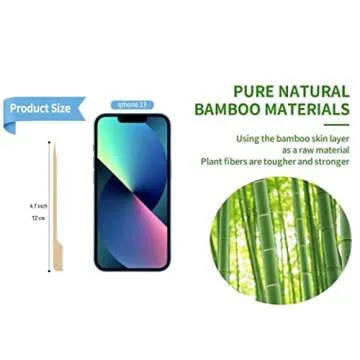 Versatile 300-Piece Bamboo Skewers - Perfect for Cocktails, BBQ, and More!