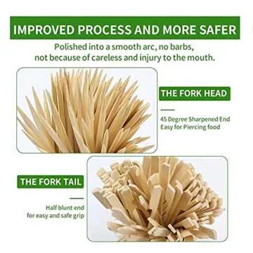 Versatile 300-Piece Bamboo Skewers for Appetizers and BBQ