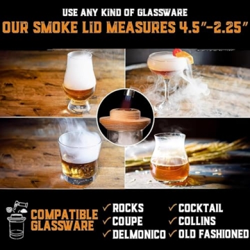 Whiskey Smoker Kit with Torch and 8 Wood Chips