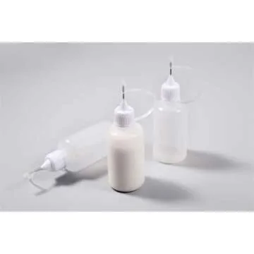 Onwon 10 Pieces Precision Needle Tip Glue Bottle Applicator 1 Ounce/ 30 ml Empty Applicator Glue Oiler Squeeze Bottle for Paper Quilling DIY Craft