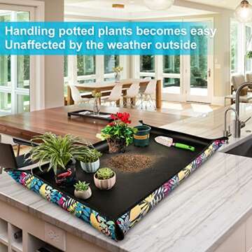 Extra Large Indoor Potting Mat for Effortless Gardening