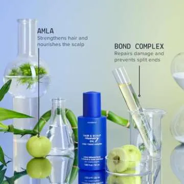 AAVRANI Hair & Scalp Recovery Oil - Rosemary, Bond Complex, & Amla Treatment for Damaged Hair, Frizz Control, & Hair Growth - Vegan - 1.69 Fl Oz