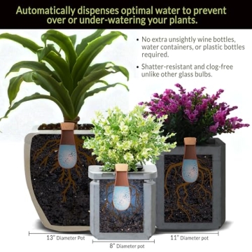 SmartiLiving Ollas | 12oz Terracotta Self Watering Globes