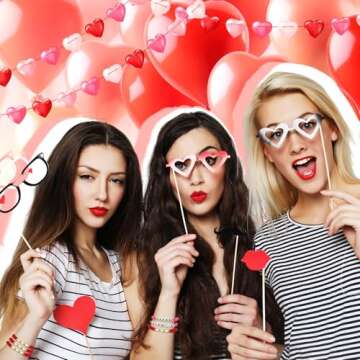 Tondiamo 24 Pcs Galentine Squad Bracelets Galentine's Day Gifts for Women Polymer Clay Beaded Stretch Bracelets Galentine Squad Letter Jewelry for Family Friend Accessory Valentine's Day Party Favors