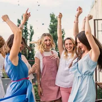 Tondiamo 24 Pcs Galentine Squad Bracelets Galentine's Day Gifts for Women Polymer Clay Beaded Stretch Bracelets Galentine Squad Letter Jewelry for Family Friend Accessory Valentine's Day Party Favors