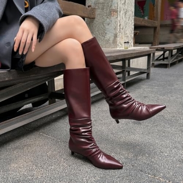 Elegant XEYANFYS Women's Knee High Boots for Fall Fashion