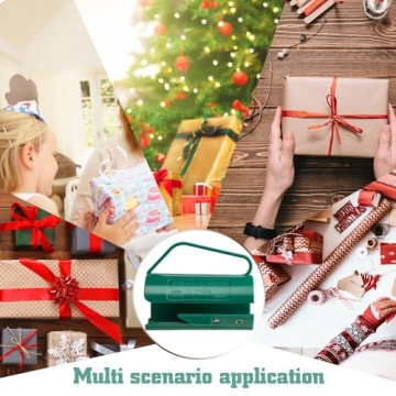 MARCHMARS Green Wrapping Paper Roll Cutter for Easy Cutting