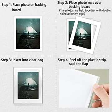 Golden State Art, White Pre-Cut 11x14 Picture Mat for 8.5x11 Photo, with Acid Free White Core Matte Sets. Includes 10 Bevel Cut Mattes, Backing Backers Board & Clear Bags (Complete Set, 10-Pack)