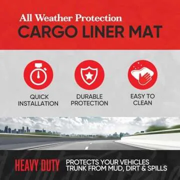 Motor Trend FlexTough 4-Piece Heavy Duty Floor Mats for Cars Trucks SUVs, Automotive Floor Mats Car ...