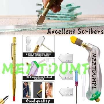 MEETDUMPL Stained Glass Kit，Stained Glass Supplies，Stained Glass Kits for Adults，with 80W Soldering Iron Kit,Glass Cutter Tool Kit,for Stained Glass Making.（Patent has been registered）.(3)