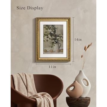 Vintage Botanical Gold Framed Wall Art for Home Elegance