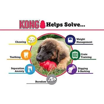KONG Small Dog Teething Toy Fun & Durable (2 Pack)
