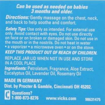 Vicks BabyRub Soothing Vapor Ointment - 1.76 oz