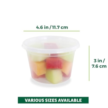 Buy Freshware Food Storage Containers 16 oz Leak Proof Set