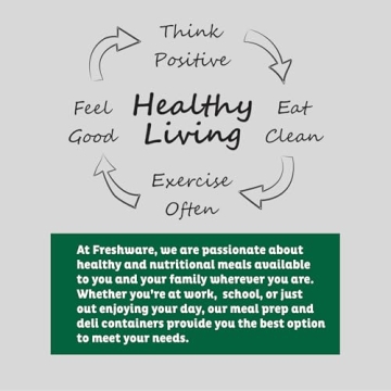 Buy Freshware Food Storage Containers 16 oz Leak Proof Set