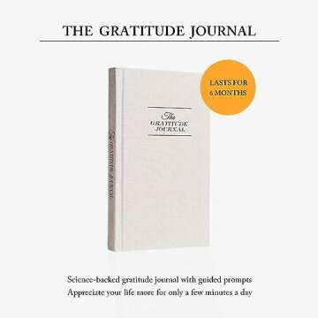 ZICPERY The Gratitude Journal - for More Mindfulness, Happiness, Positive Vibes, Affirmations, Productivity, and Self Reflection -Undated Daily Journal