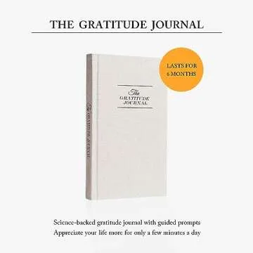 ZICPERY The Gratitude Journal - for More Mindfulness, Happiness, Positive Vibes, Affirmations, Productivity, and Self Reflection -Undated Daily Journal