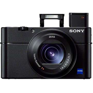 Sony Cyber-Shot RX100 VA DSC-RX100M5A 20.2 MP 4K Compact Digital Camera with F1.8 - F2.8 Zeiss 24-70...