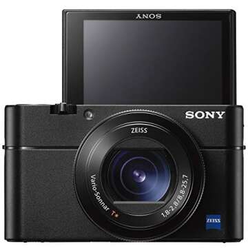 Sony Cyber-Shot RX100 VA DSC-RX100M5A 20.2 MP 4K Compact Digital Camera with F1.8 - F2.8 Zeiss 24-70mm Lens with Triple Battery Deco Gear Field Bag Case Memory Card Travel Bundle