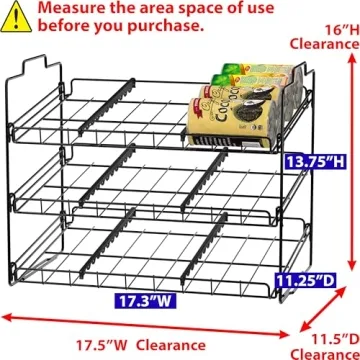 Deco Brothers Stackable Can Rack for Kitchen & Pantry