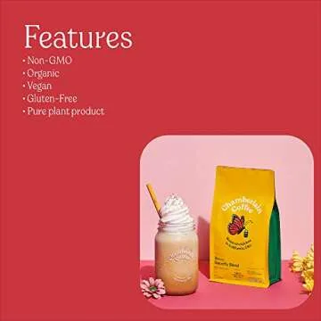 Chamberlain Coffee Breezy Butterfly Blend - Light Creamy Roast Coffee Beans with Notes of Berry Citrus & Maple Syrup - Whole Bean Specialty Coffee Freshly Roasted In California - 12 oz