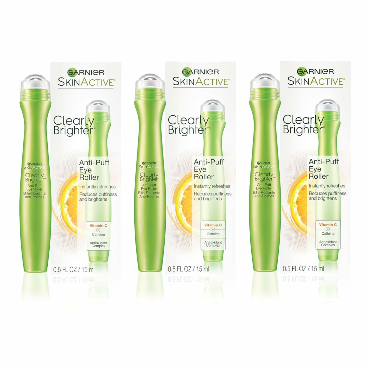 Garnier Anti-Puff Eye Roller 3 Count - Brighten Eyes