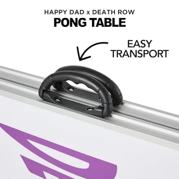 Happy Dad Portable Pong Table for Indoor & Outdoor Games