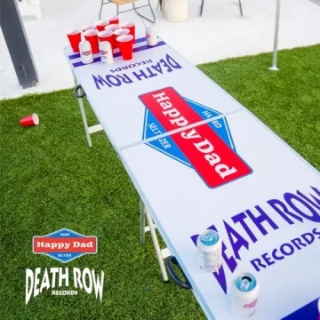 Happy Dad Portable Pong Table for Indoor & Outdoor Games