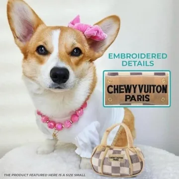 Haute Diggity Dog Chewy Vuiton Handbag Plush Toy
