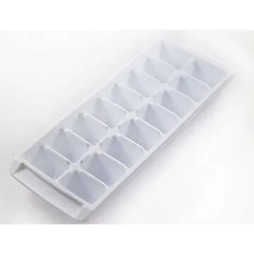 Kitch Easy Release White Ice Cube Tray, 16 Cube Trays (Pack of 4) (4 Pack - 64 Cubes)