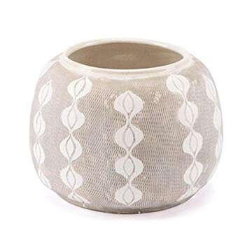 Zuo Libre Planter (Medium),White & Gray