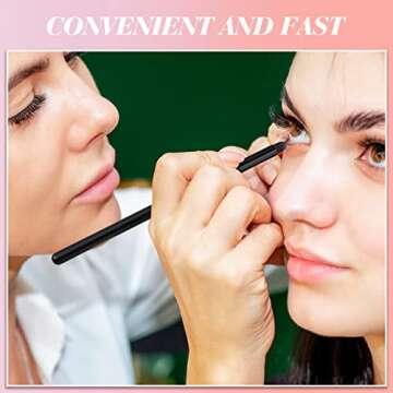 10 Pcs Eyeliner Smudge Brush Soft Makeup Tools Eyeshadow Applicators Blending Brush for Makeup Sponge Brush Eye Pencil Brush for Women Blending Eye Shadow Liner, 5.2 Inch