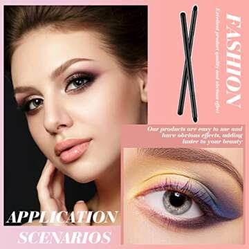 10 Pcs Eyeliner Smudge Brush Soft Makeup Tools Eyeshadow Applicators Blending Brush for Makeup Sponge Brush Eye Pencil Brush for Women Blending Eye Shadow Liner, 5.2 Inch