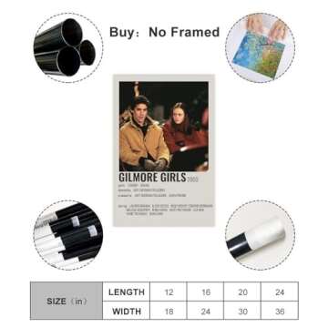 Generic Gilmore Girls Movie Poster1 Canvas Poster Bedroom Decor Landscape Office Room Decor Gift Unf...