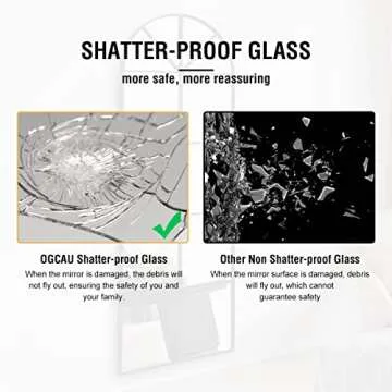 Elegant Irregular Wavy Full Length Wall Mirror for Home