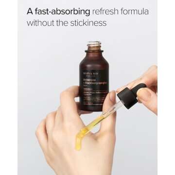 Mary&May Idebenone + Blackberry Complex Serum - Potent Anti Aging Serum for Enhanced Antioxidant and Skin Nourishment - Korean Face Serum, EWG Green Grade, Cruelty-Free, 1.01 fl.oz.