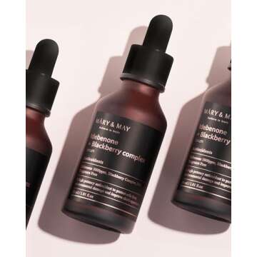 Mary&May Idebenone + Blackberry Complex Serum - Potent Anti Aging Serum for Enhanced Antioxidant and Skin Nourishment - Korean Face Serum, EWG Green Grade, Cruelty-Free, 1.01 fl.oz.