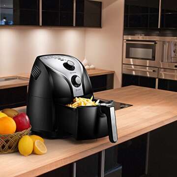 COMFEE' MF-TN2501 MFTN-2501B Air Fryer, 2.6Qt, 02.BLACK