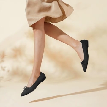 Stylish Comfortable Women's Bow Knit Flats for Any Occasion