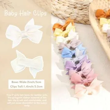 Oaoleer 24PCS 2inch Hair Clips for Kids - Perfect Gift