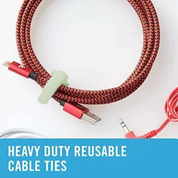 VELCRO Pastel Heavy Duty Cable Ties - 60 Pack