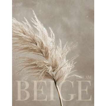Dream Beige: Neutral Decorative Book, Elegant Whimsical Decor Object For Coffee Table Aesthetics and...